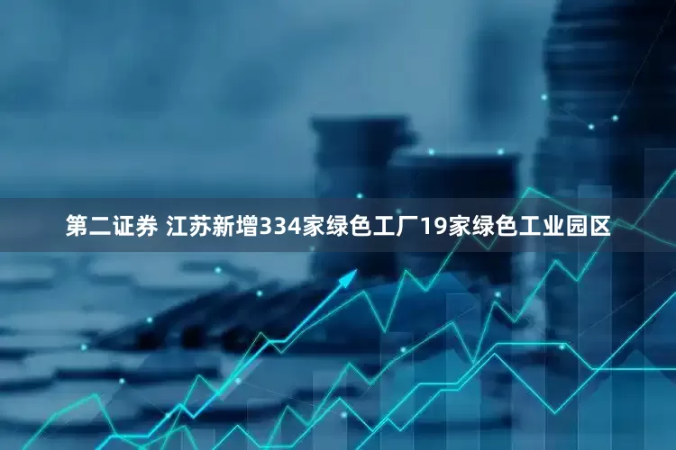 第二证券 江苏新增334家绿色工厂19家绿色工业园区